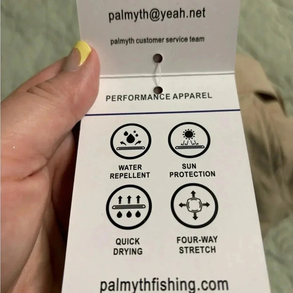 Palmyth Fishing Shorts Size Small Utility Cargo Quick Dry Water Sun Protect Nee - Picture 10 of 10